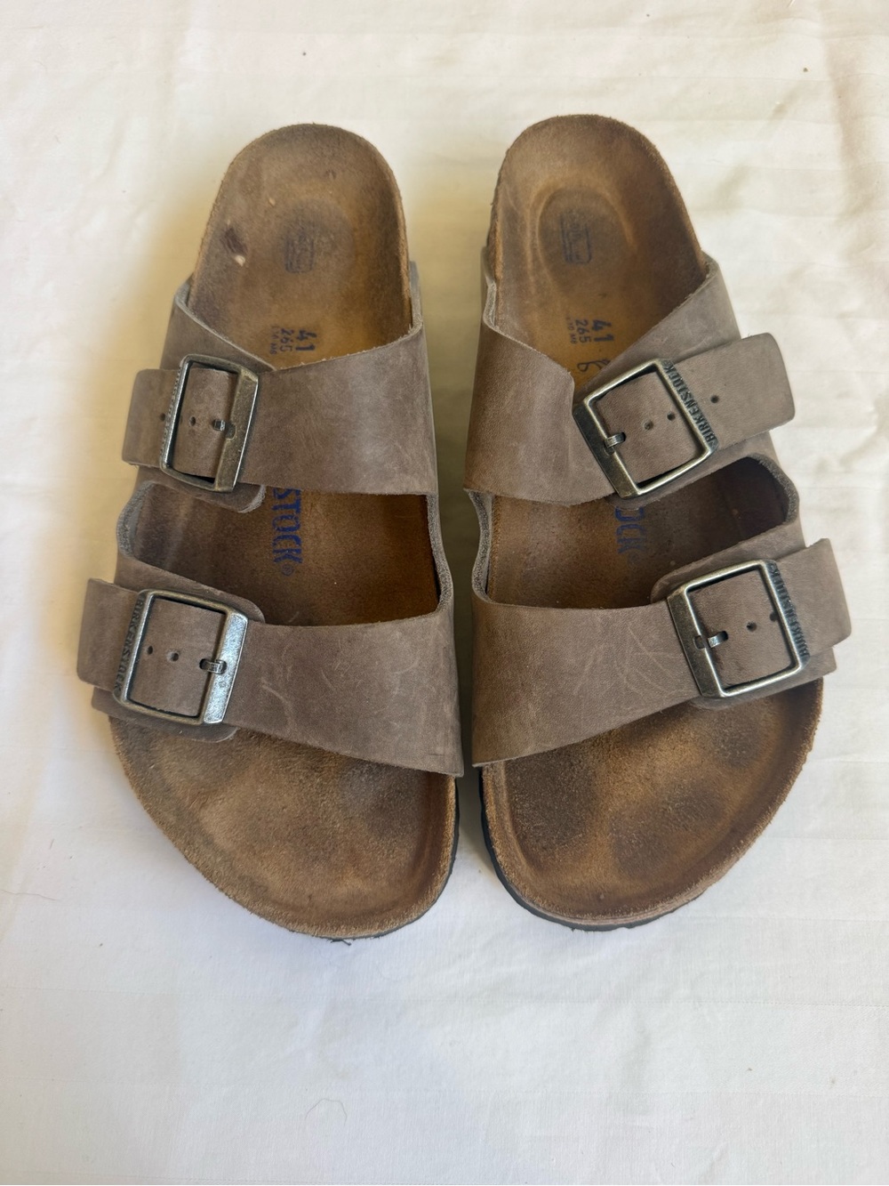Birkenstock Arizona Double Buckle Sandal - Brown Men’s 8